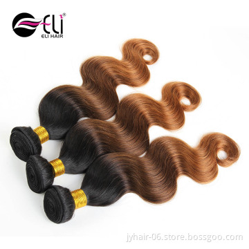 Colored Ombre Hair Extension 3 Tones 1b/4/27 Brazilian Hair Unprocessed Virgin Human Hair Bundles
